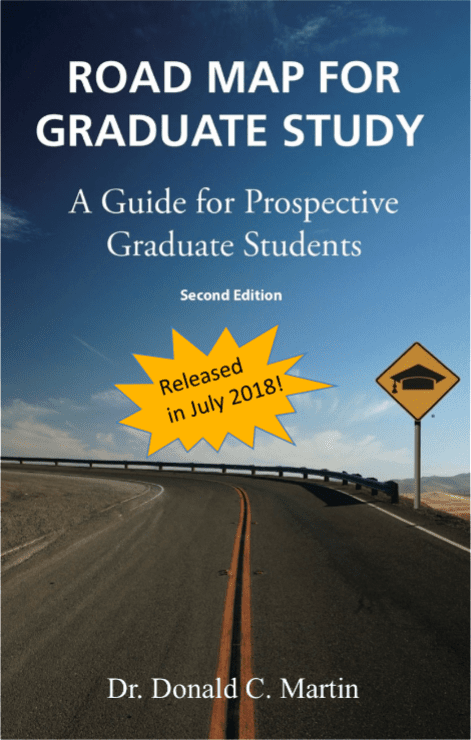 A road sign with text: Roadmap for Graduate Study.